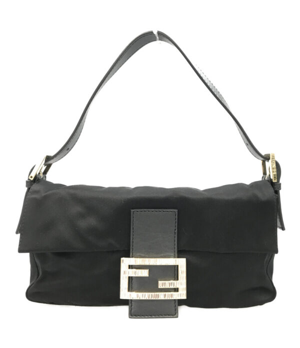 a171947020 1 Fendi Satin Mini Baguette Handbag