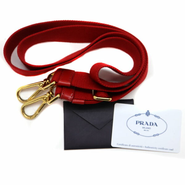 a21 1003 11 Prada Kanapa Tote Canvas Shoulder Bag Black