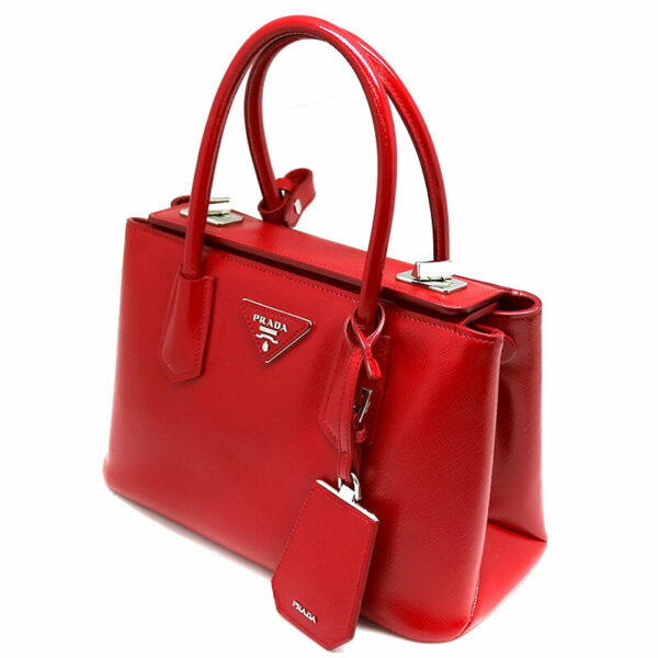 a21 1122 1 Prada 2WAY Bag Red Patent Leather