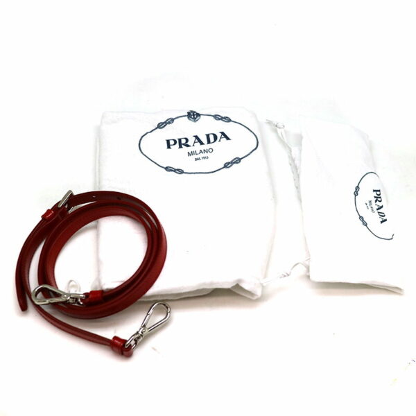 a21 1122 12 Prada 2WAY Bag Red Patent Leather