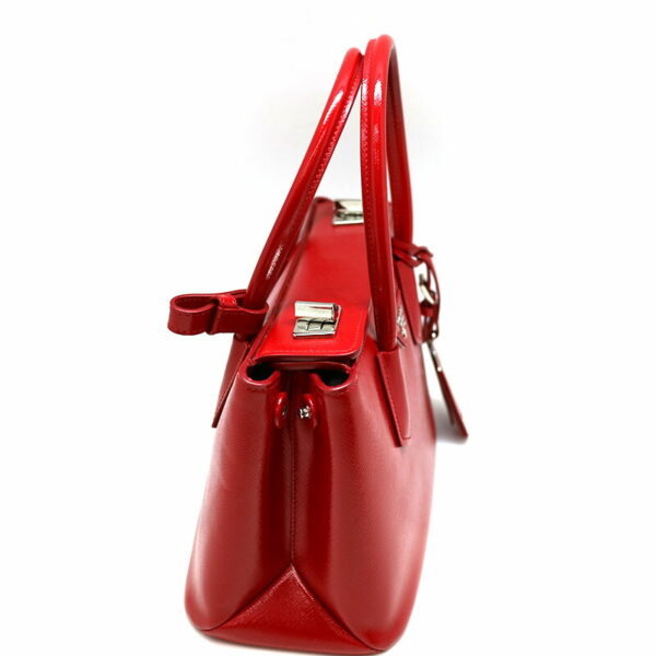 a21 1122 5 Prada 2WAY Bag Red Patent Leather