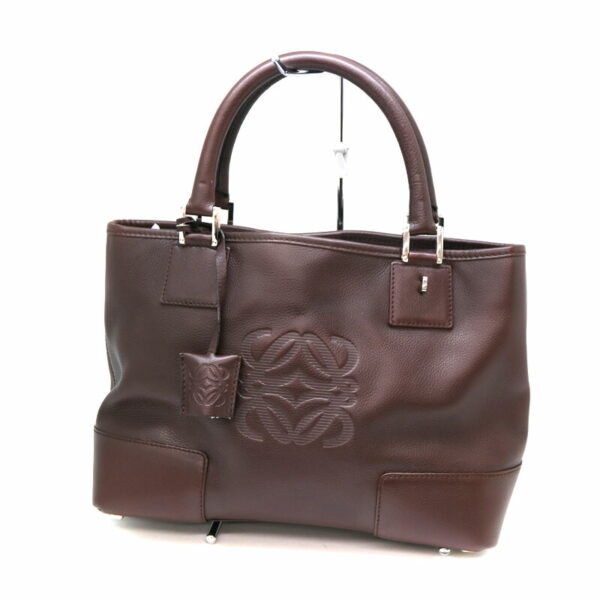 a21 2216 2 Loewe Justa Amazona Handbag Leather Bordeaux