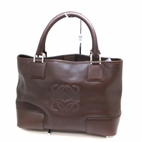 a21 2216 3 Loewe Justa Amazona Handbag Leather Bordeaux