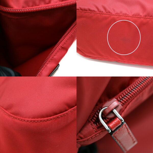 a21 3259 7 Prada Vela Messenger Bag Shoulder Bag Red Nylon Canvas