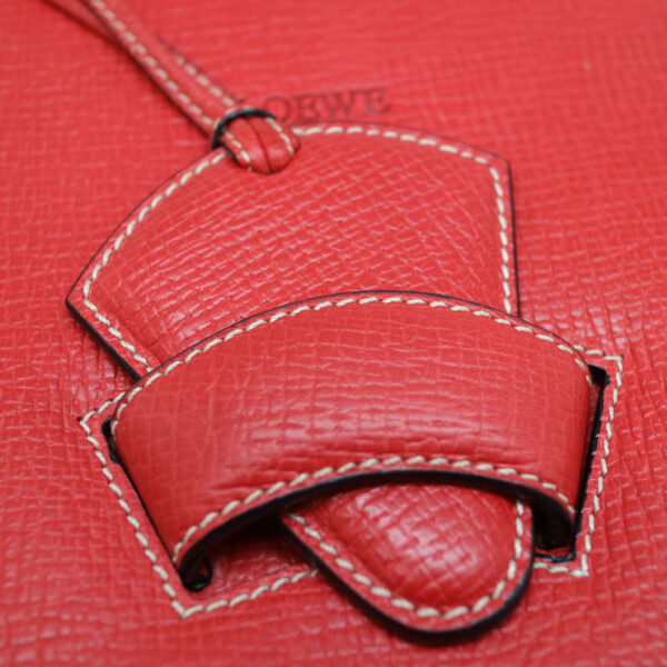 a21 3568 9 Loewe Barcelona Handbag Leather Red