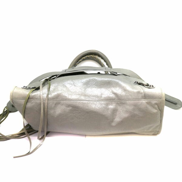 a21 3954 6 Balenciaga The City Leather 2WAY Bag Gray