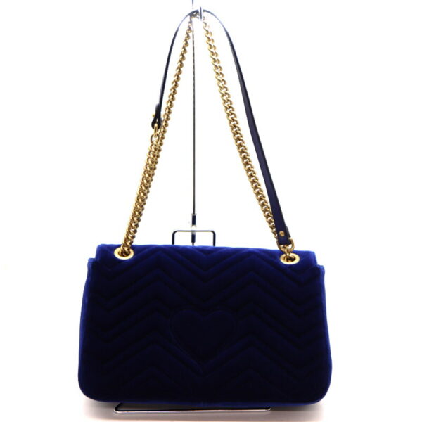 a21 424 3 Gucci Chain Bag Velvet Blue