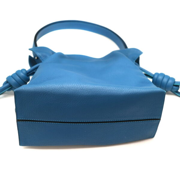 a21 4345 6 Loewe Flamenco Knot Small Handbag Leather Blue