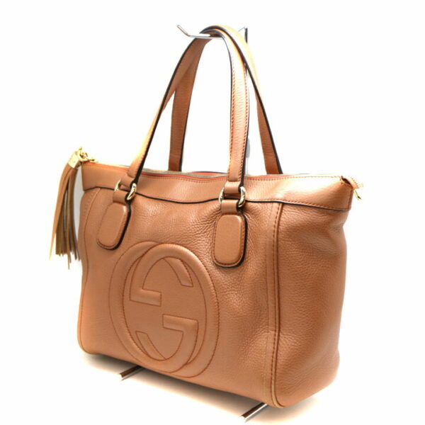 a21 5641 1 Gucci Tote Bag Leather Beige