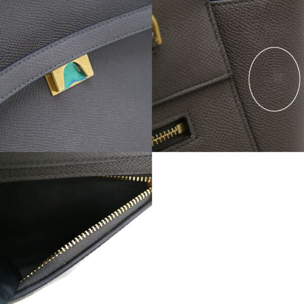 a21 5692 8 Celine Belt Leather Micro Bag Gray