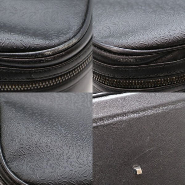 a21 5841 7 Loewe Leather Travel Bag Black