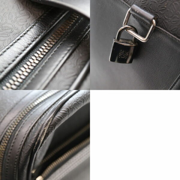 a21 5841 9 Loewe Leather Travel Bag Black