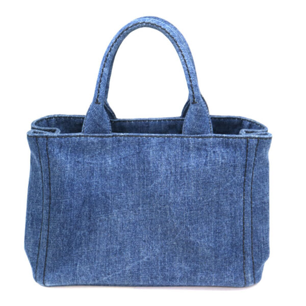 a21 6305 3 Prada Kanapa Tote Denim Tote Bag Denim Blue