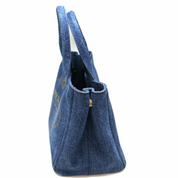 a21 6305 5 Prada Kanapa Tote Denim Tote Bag Denim Blue