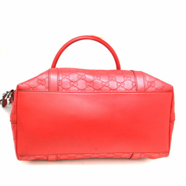 a21 6411 6 Gucci 2WAY Handbag Leather Red