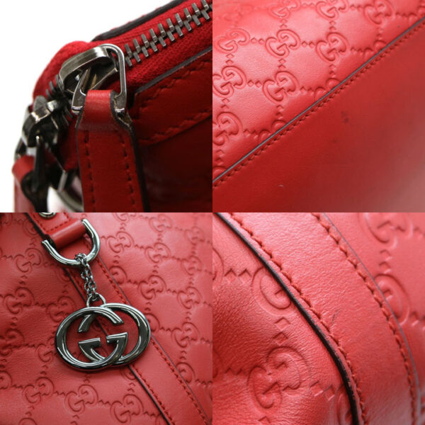 a21 6411 8 Gucci 2WAY Handbag Leather Red