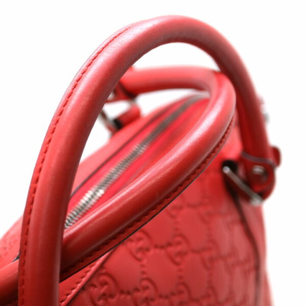 a21 6411 9 Gucci 2WAY Handbag Leather Red