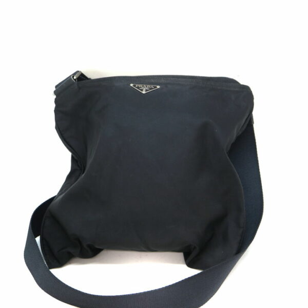 a21 7501 2 Prada Shoulder Bag Black Nylon