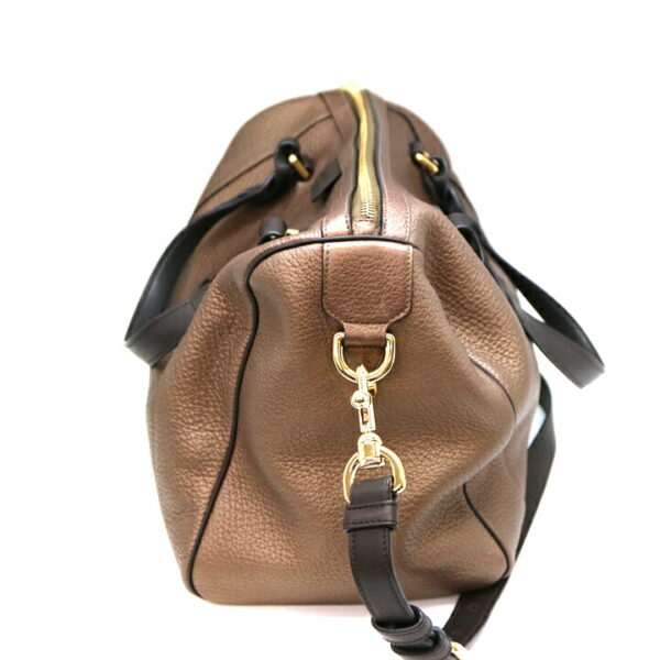 a21 8416 4 Loewe Fusta 31 2WAY Leather Handbag Brown