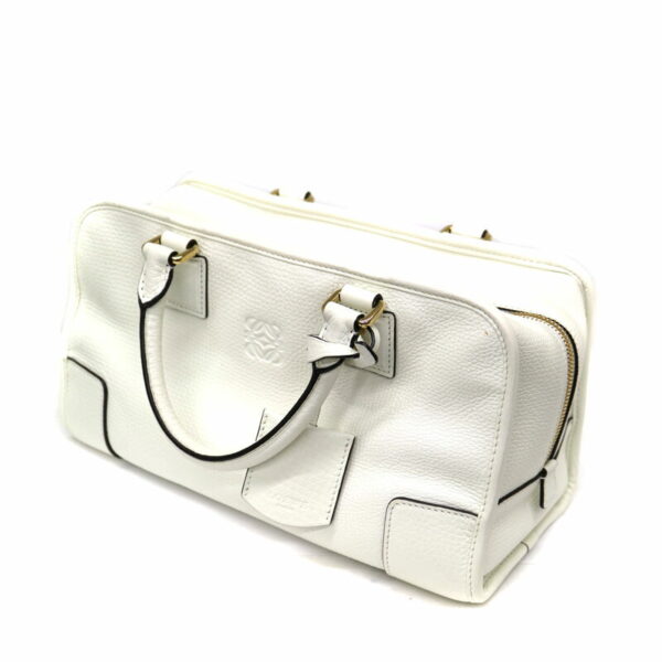 a21 8954 1 Loewe Amazona 28 Leather Handbag White