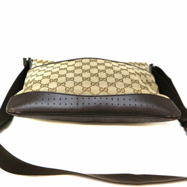 a21 9783 6 Gucci Shoulder Bag Canvas Leather Beige Brown