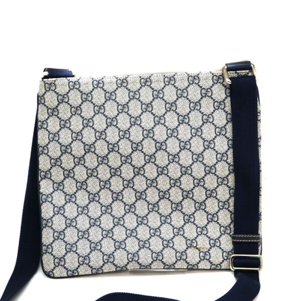 a22 10279 2 Gucci Shoulder Bag Gray Navy