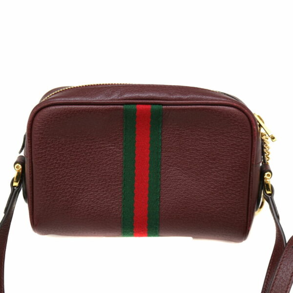 a22 1231 3 Gucci Ophidia Mini Shoulder Bag Leather Red