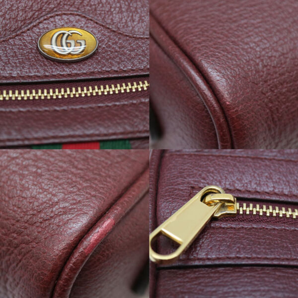 a22 1231 7 Gucci Ophidia Mini Shoulder Bag Leather Red