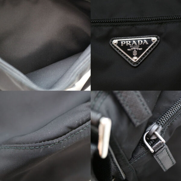 a22 1257 7 Prada Messenger Bag Nylon Black