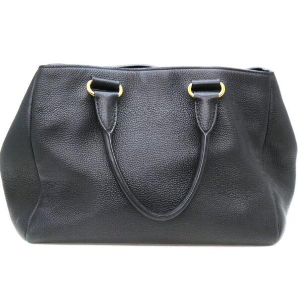 a22 1589 3 Prada 2WAY Bag Handbag Leather Black