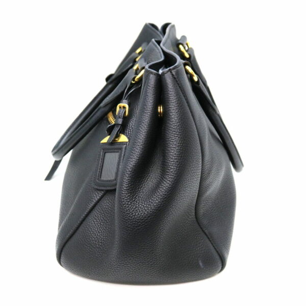 a22 1589 4 Prada 2WAY Bag Handbag Leather Black