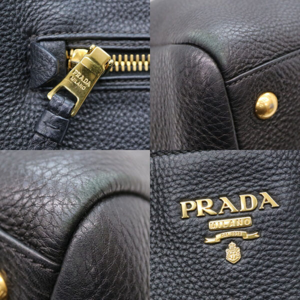 a22 1589 7 Prada 2WAY Bag Handbag Leather Black