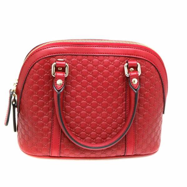 a22 2980 3 Gucci 2WAY Handbag Leather Red