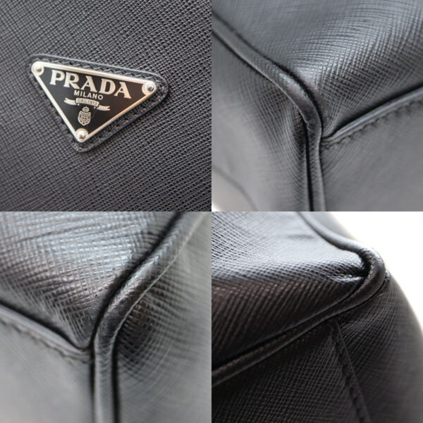 a22 3623 7 Prada 2WAY Bag Shoulder Bag Handbag Business Bag Leather Black