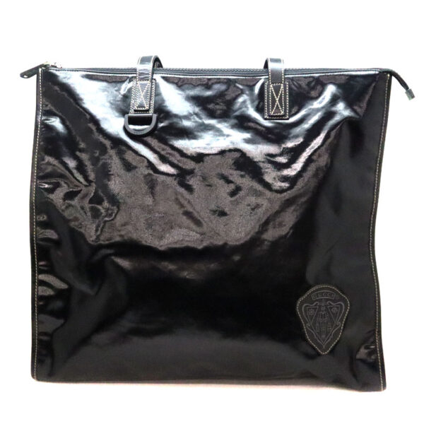 a22 4327 1 Gucci Tote Bag Patent Leather Enamel Black