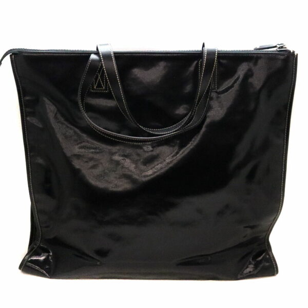 a22 4327 2 Gucci Tote Bag Patent Leather Enamel Black