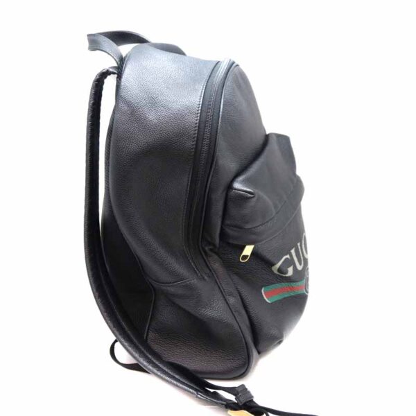 a22 4610 5 Gucci Rucksack Leather Black