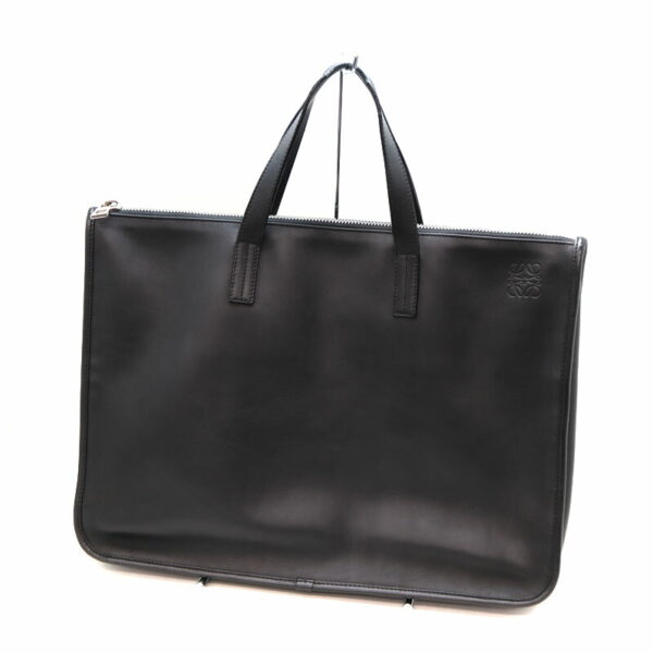 a22 5089 2 Loewe Business Handbag Leather Black