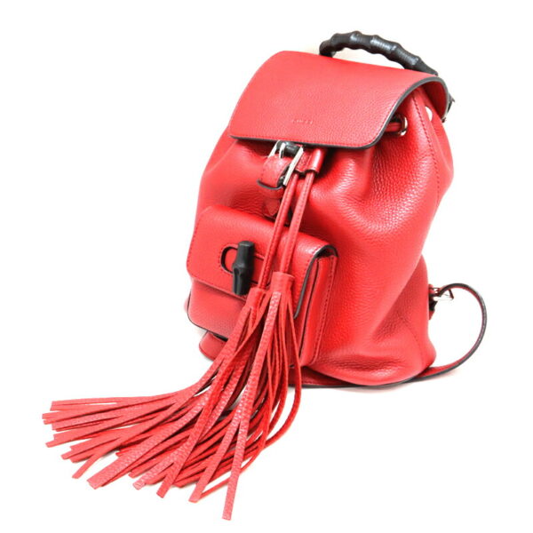 a22 5399 1 Gucci Rucksack Leather Red