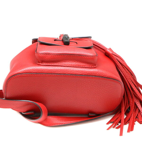 a22 5399 6 Gucci Rucksack Leather Red