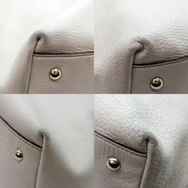 a22 5521 6 Gucci Tote Bag Leather White