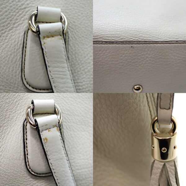 a22 5521 7 Gucci Tote Bag Leather White