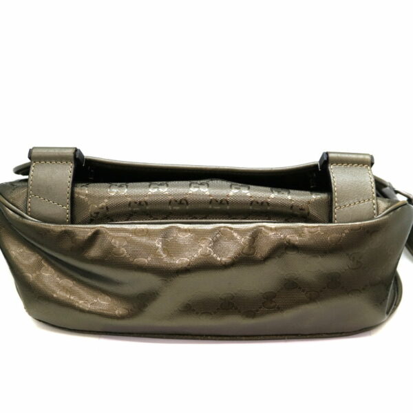 a22 66 6 Gucci Shoulder Bag Canvas Leather Khaki