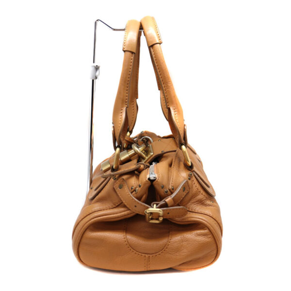 a22 6760 4 Chloe Paddington Leather Handbag Camel Brown