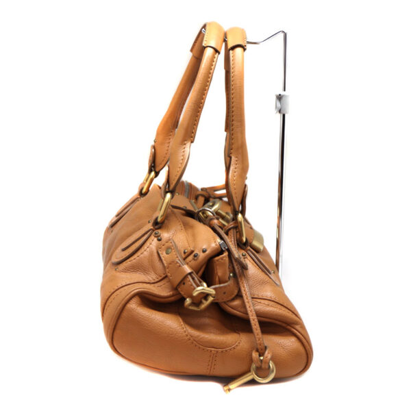 a22 6760 5 Chloe Paddington Leather Handbag Camel Brown