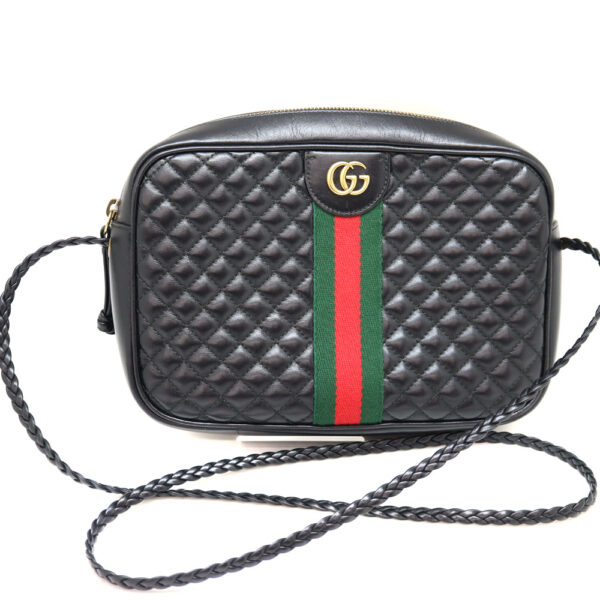 a22 6850 2 Gucci Shoulder Bag Leather Black