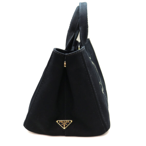 a22 7546 5 Prada Kanapa Tote 2WAY Bag Handbag Shoulder Canvas Black