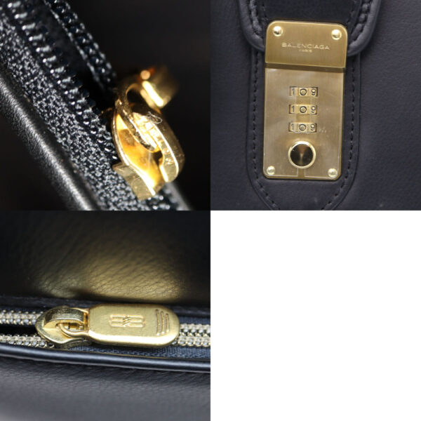 a22 8842 11 Balenciaga Business Bag Leather Black