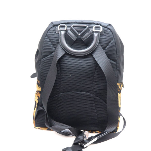 a22 9475 2 Prada Backpack Rucksack Black Beige Nylon