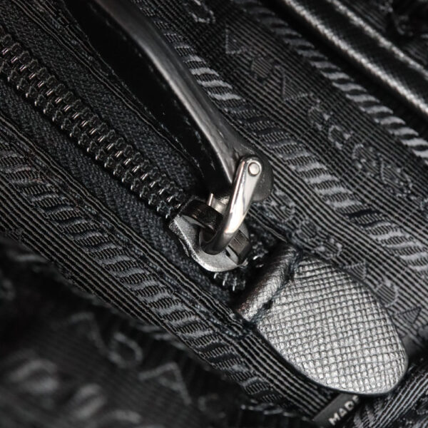 a22 9475 8 Prada Backpack Rucksack Black Beige Nylon